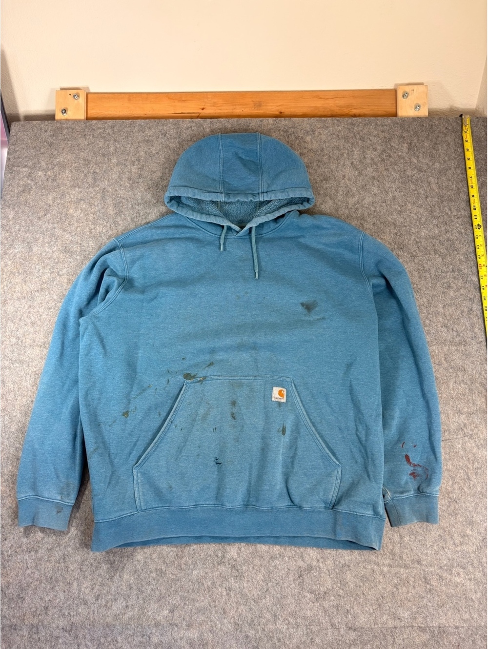 Carhartt blue hooded sweatshirt size 2Xl